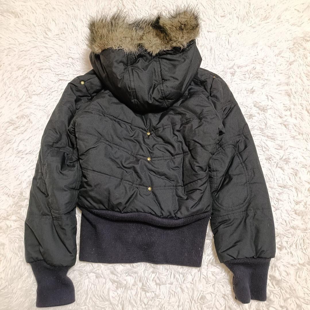 アディダス adidas ファー 平成ギャル ブルゾン 中綿 ダウンジャケット