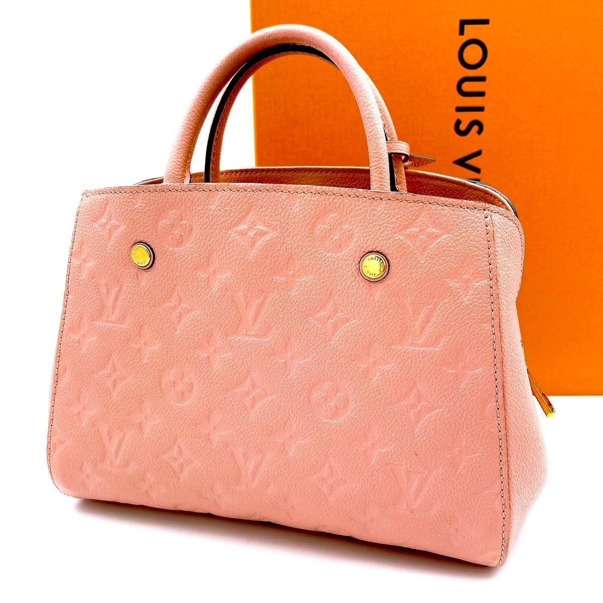 ルイヴィトン アンプラント モンテーニュBB ピンク ハンドバッグ 2way