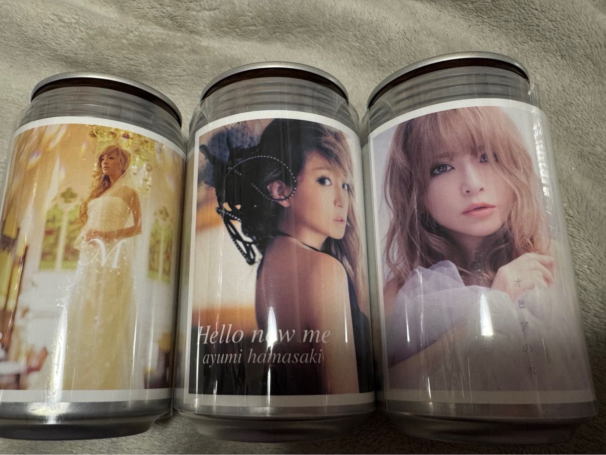 浜崎あゆみ オリジナルラベル缶 烏龍茶 ステッカー 3個セット ayu缶