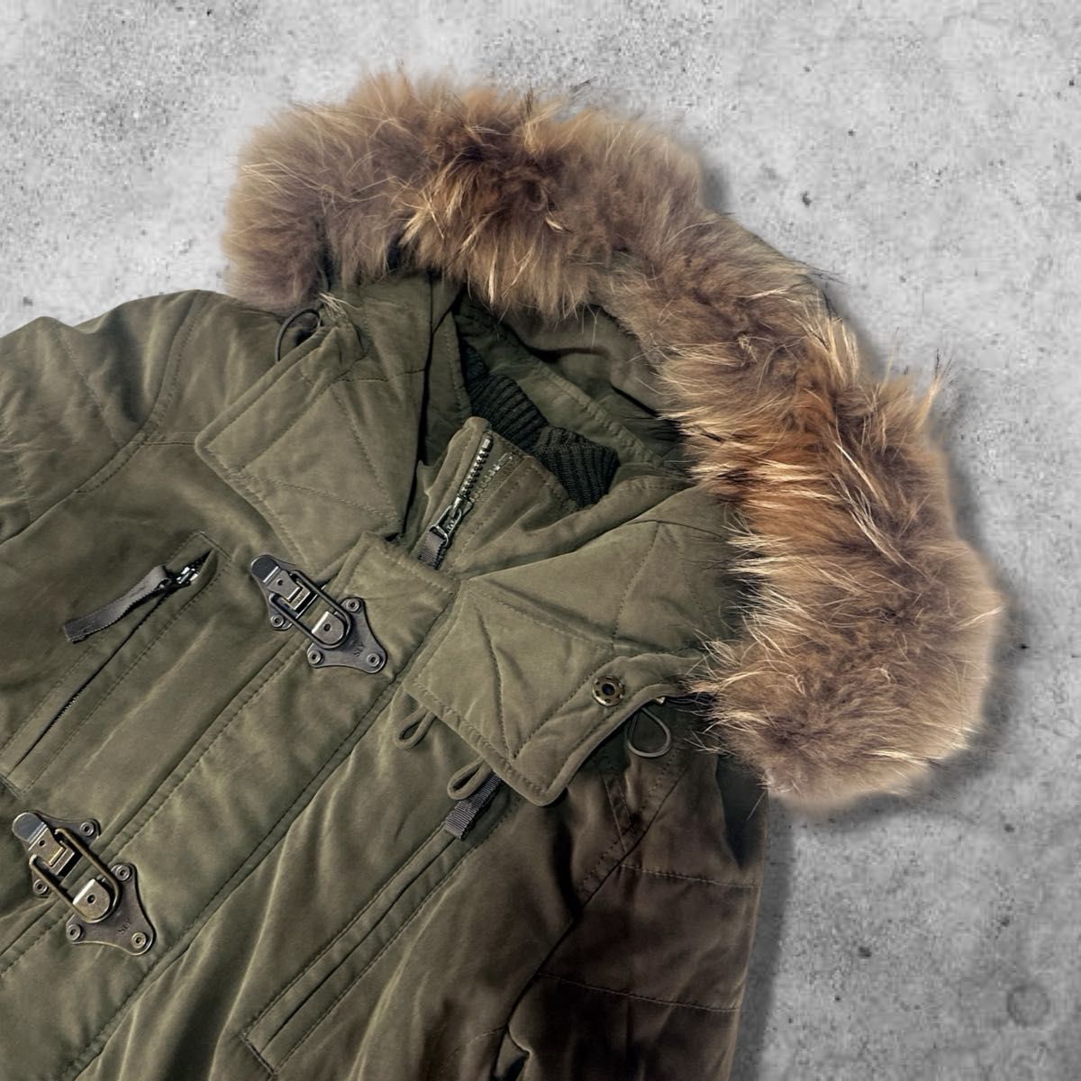 00s archive SLY military far jacket boa モッズコート ファー ボア