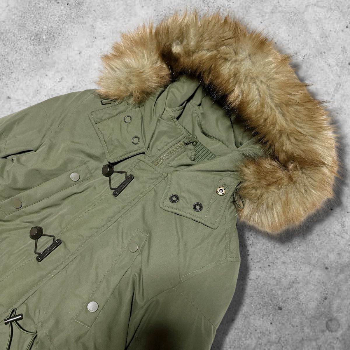 SLY ミリタリーモッズコート ボアライナーフード カーキ 鬼ファー 平成