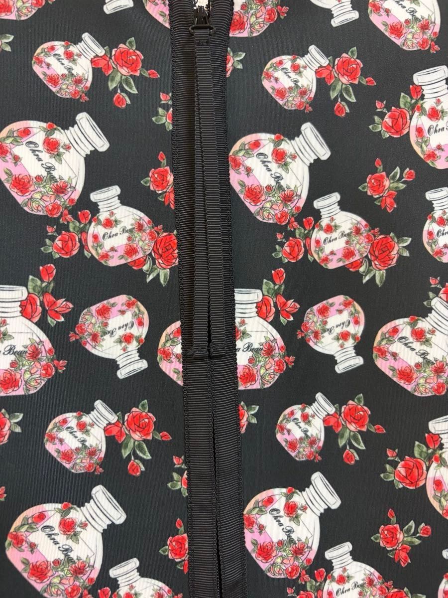 2025AW スーパービューティー 香水瓶プリント ノースリーブワンピース