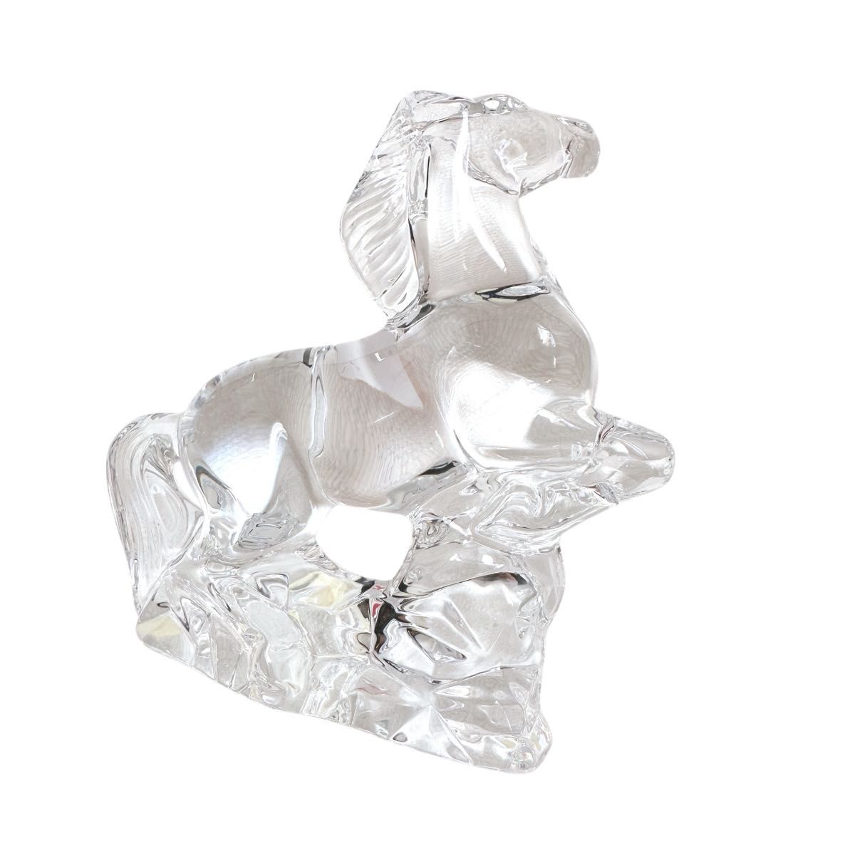 Baccarat クリスタル オブジェ 置物 馬 フィギュリン ホース バカラ