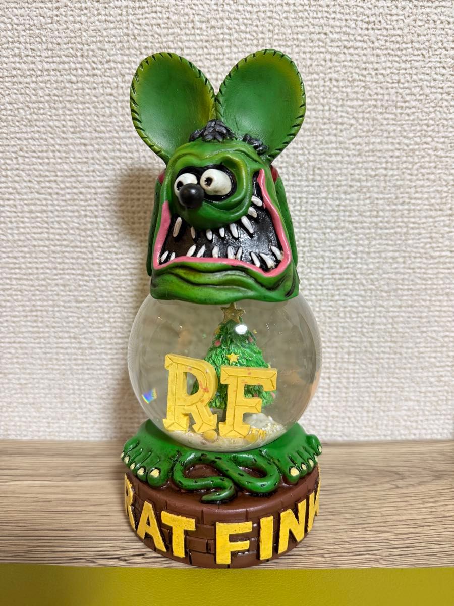 限定】Rat Fink ラットフィンク スノードームホットロッドカスタム