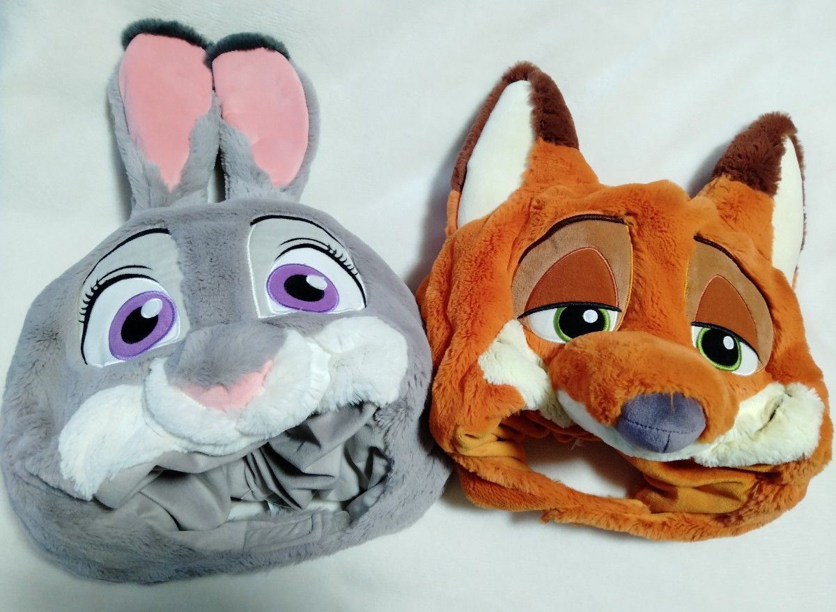 美品 ディズニー ズートピア ジュディ＆ニック ファンキャップ 帽子