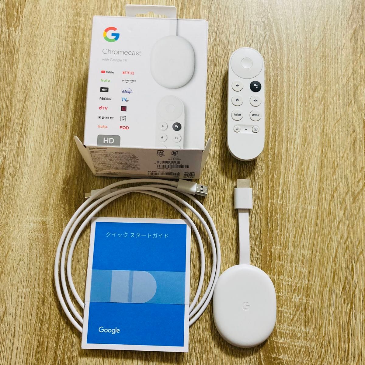 Chromecast with Google TV HD GA03131-JP ホワイト クロームキャスト
