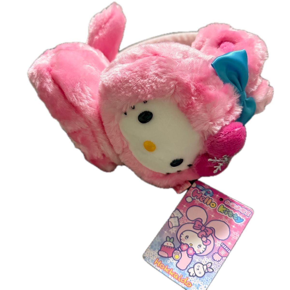 新品未使用】北海道限定 ハローキティ Kitty うさぎキティ 耳あて