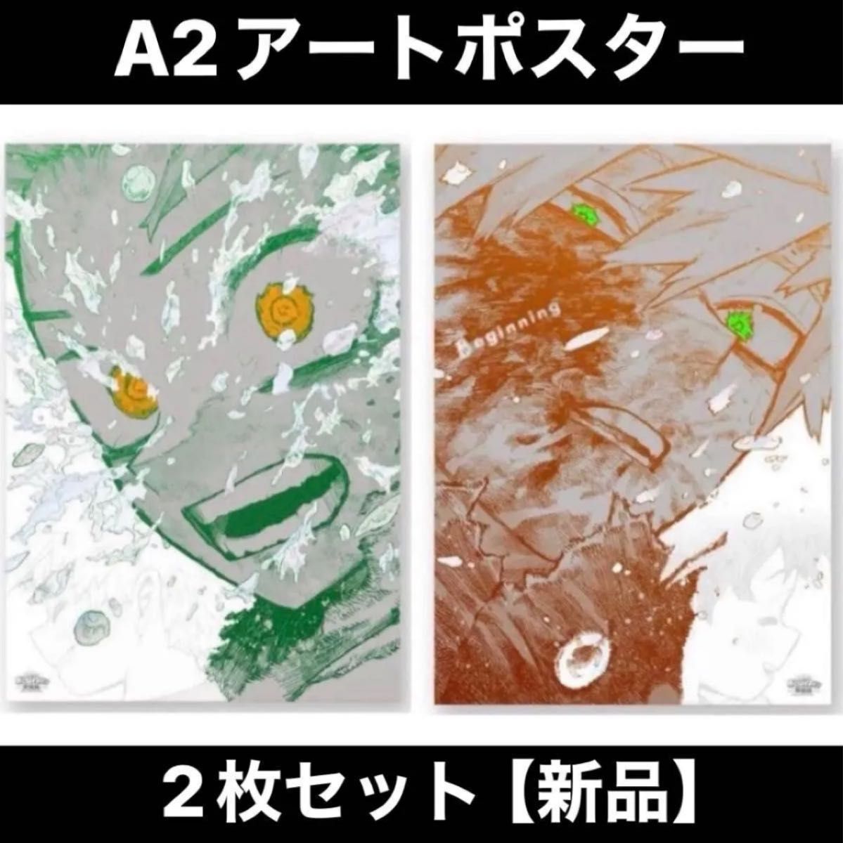 新品未使用】僕のヒーローアカデミア 原画展 A2 アートポスター 2枚