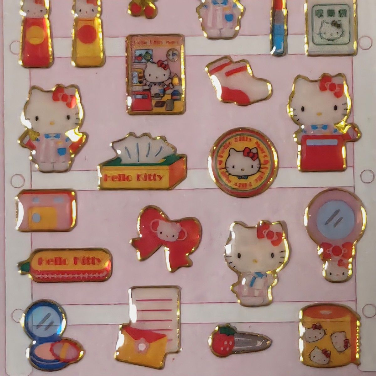 激レア》サンリオ ハローキティ 雑貨屋シール 平成レトロ2001年製 未