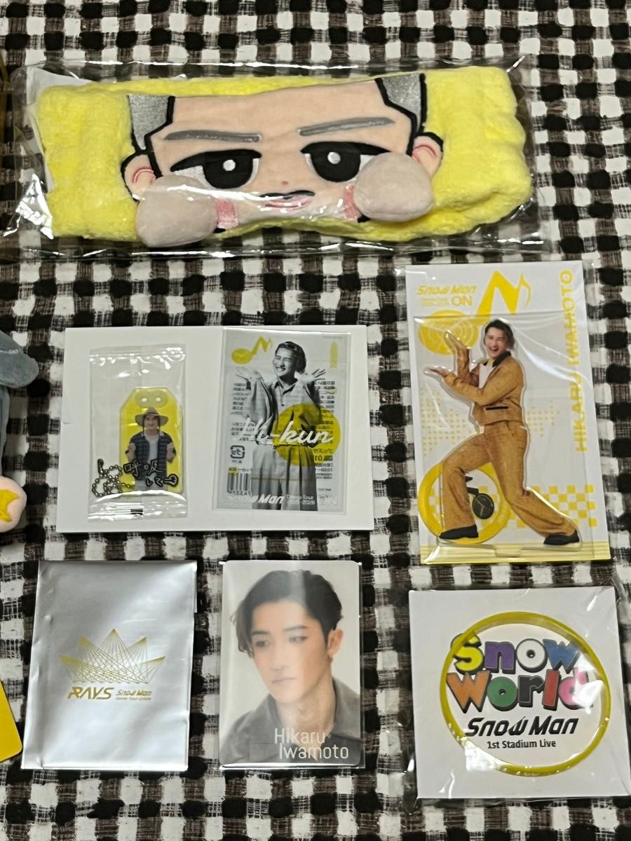 SnowMan 岩本照 ぬいぐるみ ソフビ ヘアバンド アクスタ ラバーバンド