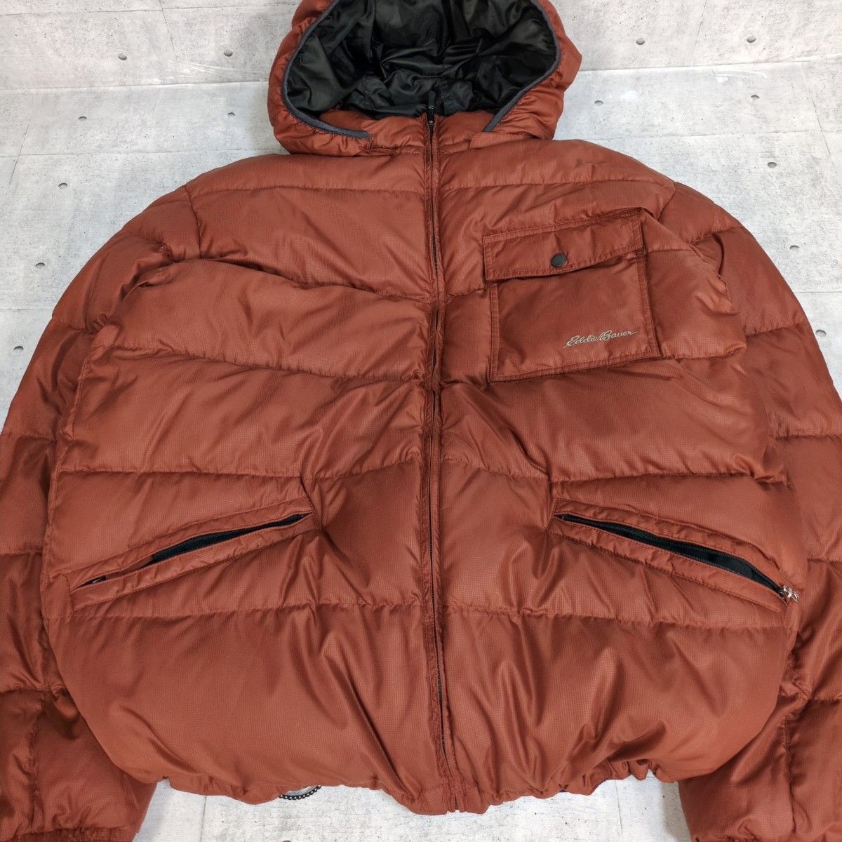 美品 レアモデル EDDIE BAUER ダウンジャケット コート リバーシブル肉