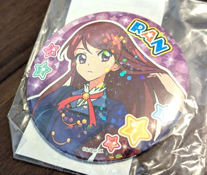 アイカツ プレミアムレアカード 缶バッジ ミニキャンバス 紫吹蘭