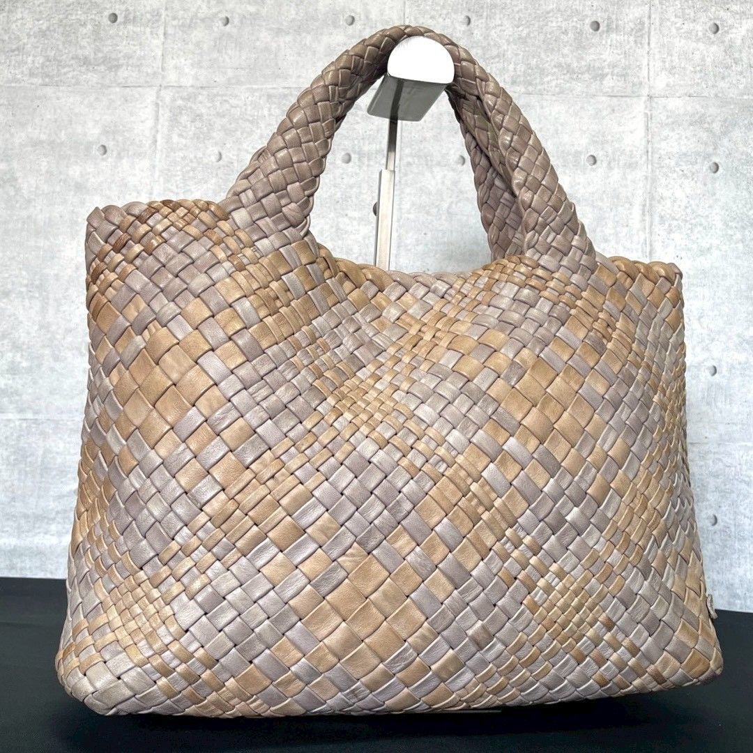 FALORNI ファロルニ イントレチャート バイカラー グレー×ベージュ