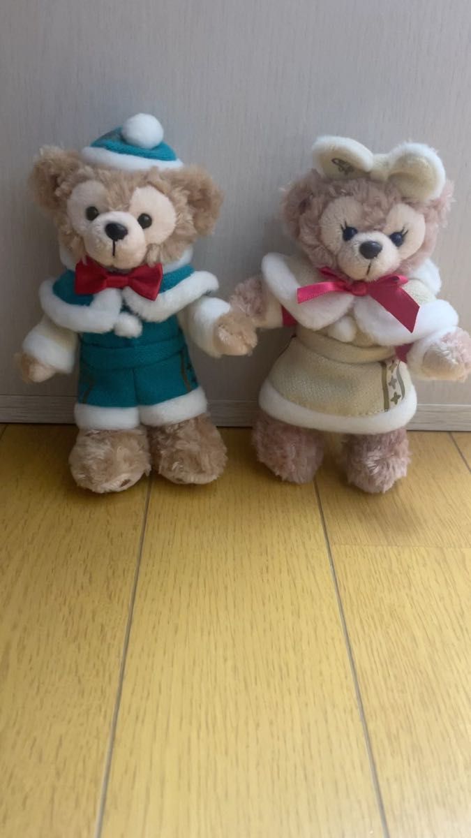 TDS ダッフィー シェリーメイ クリスマス 2013 ぬいぐるみバッジ ぬい