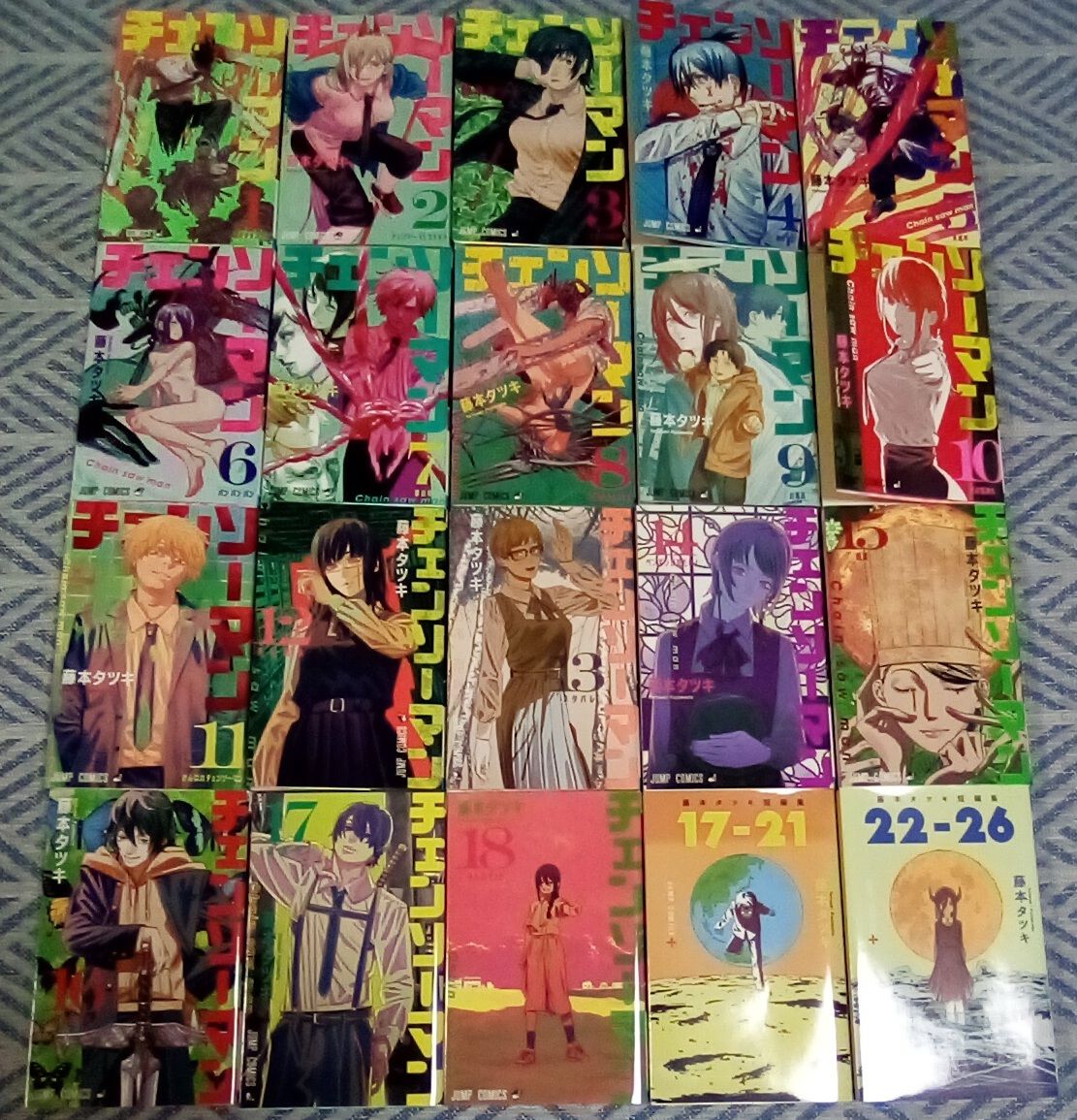 チェンソーマン 全18巻＋藤本タツキ短編集 17-21 22-26 レンタル落ち