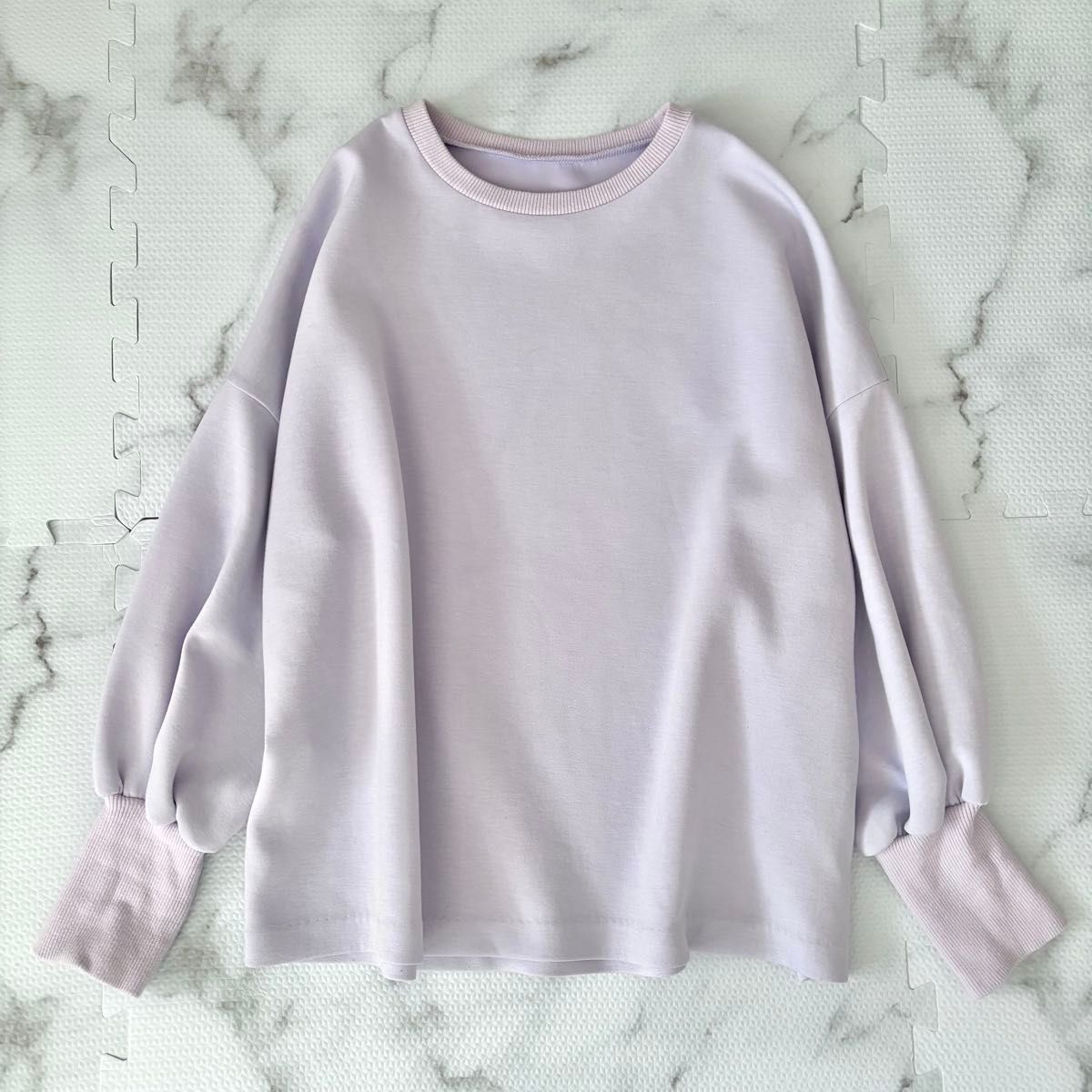 BEARDSLEY ダンボールパフトレーナー ラベンダー ビアズリー 洗える