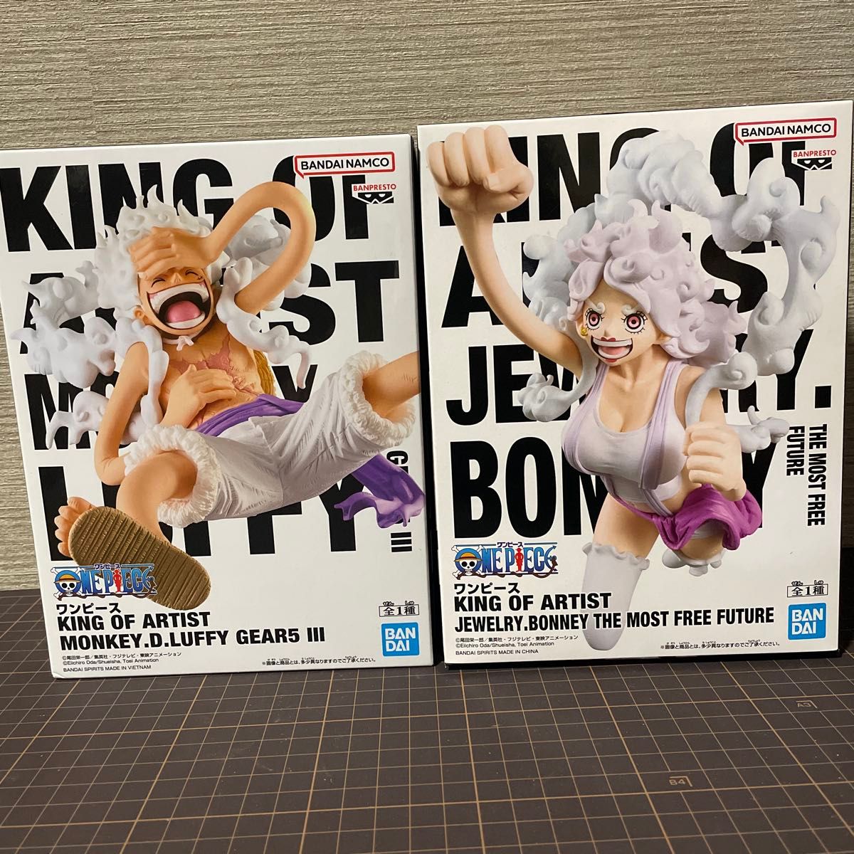 ワンピース KING OF ARTIST ルフィ ボニー フィギュア セット ニカ