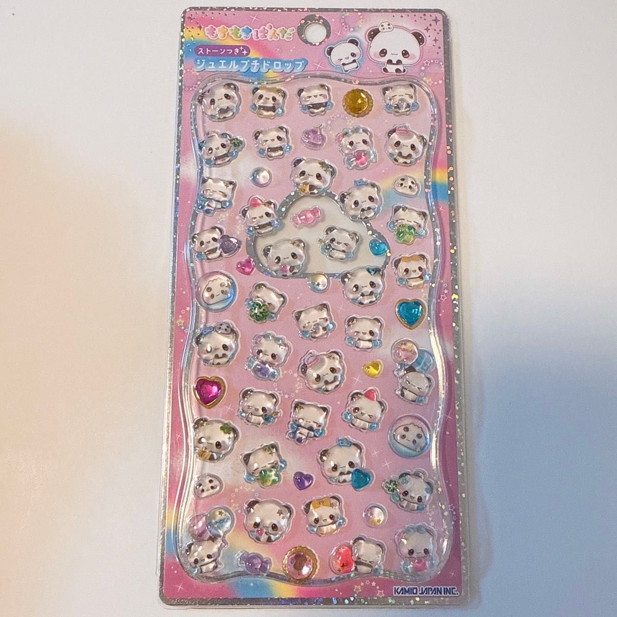 ⑦ジュエルプチドロップ ストーン付 光る もちもちぱんだ 正規品