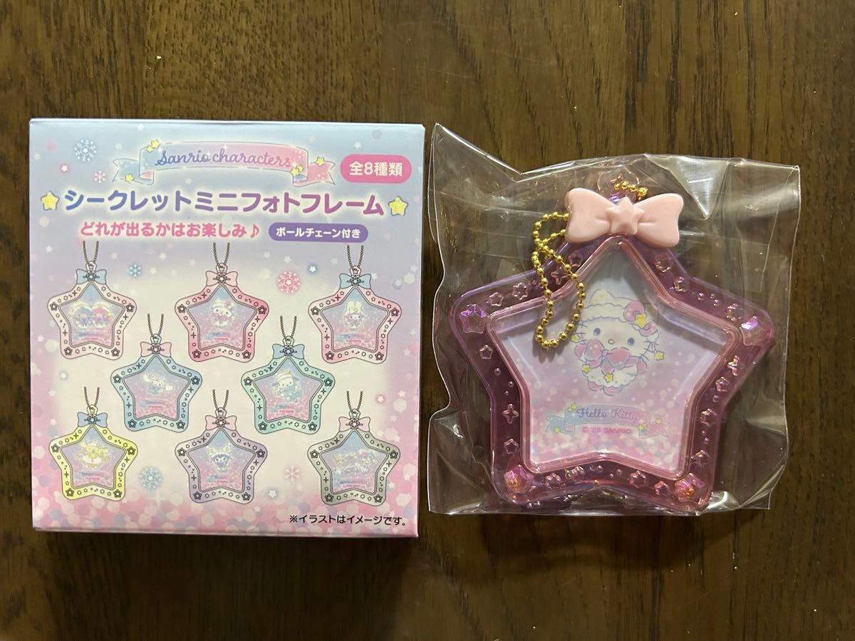 サンリオ シークレットミニフォトフレーム 全8種類 ボールチェーン付き