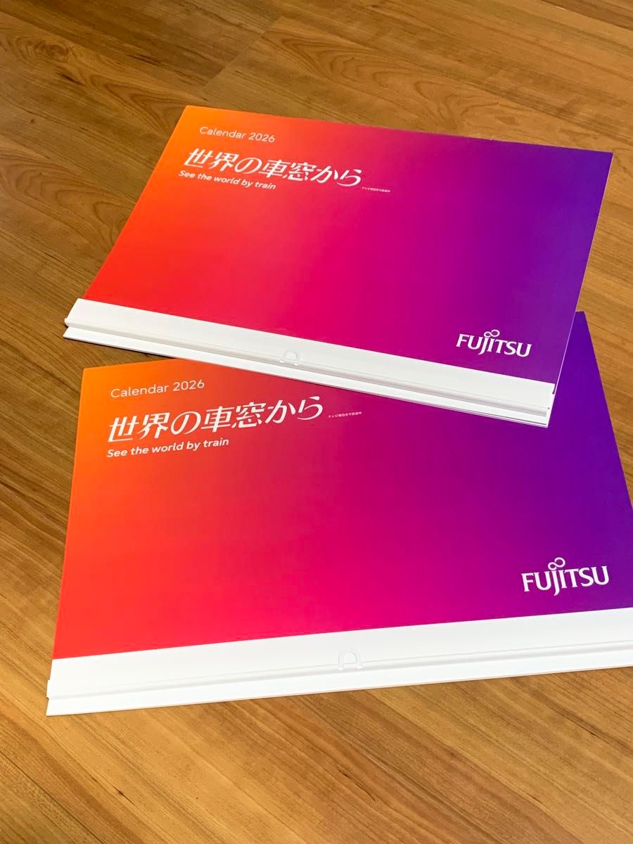 富士通 世界の車窓からカレンダー 2026年 壁掛けカレンダー FUJITSU