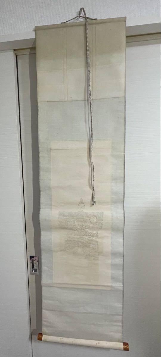 戸塚刺繍 掛け軸 ひな人形 雛人形 アンティーク 刺繍 立雛 お雛様