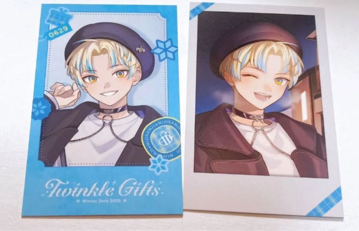 にじさんじ 緋八マナ ウィンターデート チェキ風カード｜Yahoo!フリマ