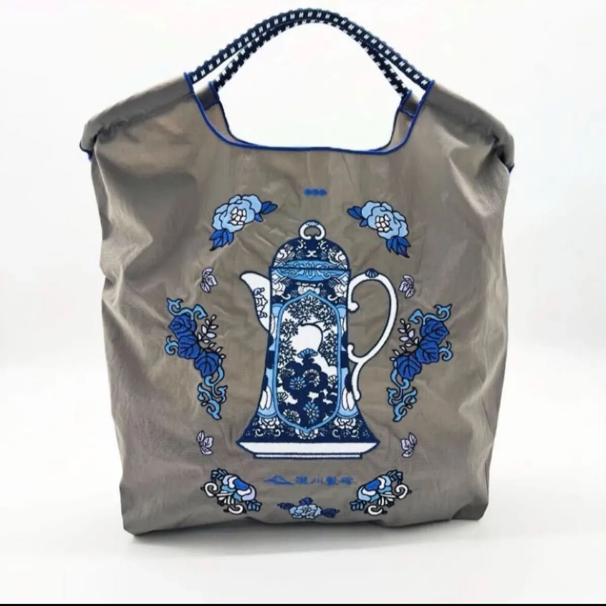 ボールアンドチェーン 深川製磁コラボエコバッグ 完売品 グレー ポット