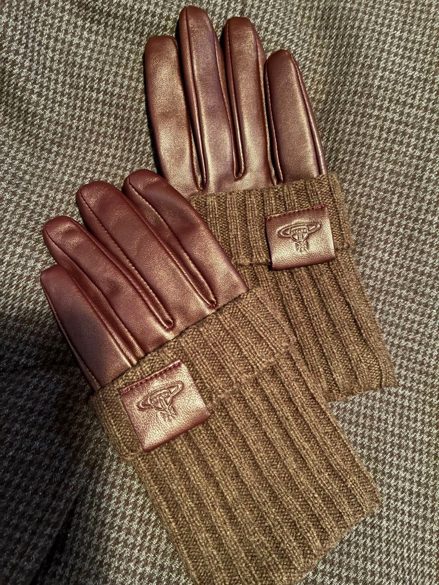 Vivienne Westwood ヴィヴィアンウエストウッド レザー手袋 2way