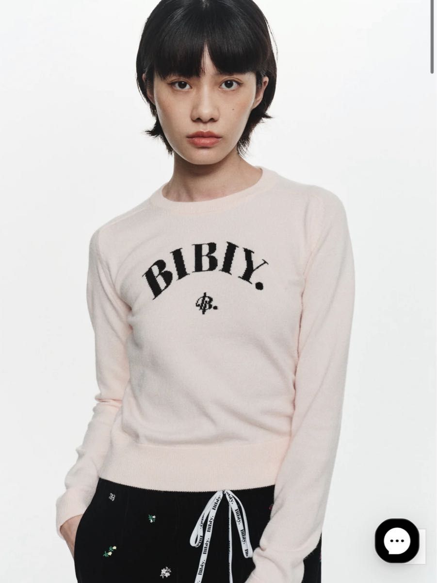 トップス Bibiy. B. MANIA LONG KNIT Bibiy B MANIA LONG KNIT ピンク