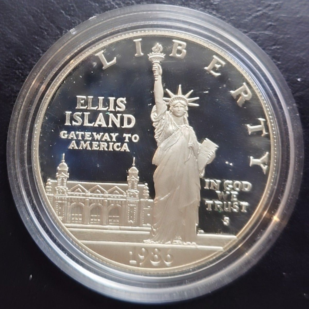 1986年 アメリカ銀貨 1ドル リバティ自由の女神記念銀貨silver900大型