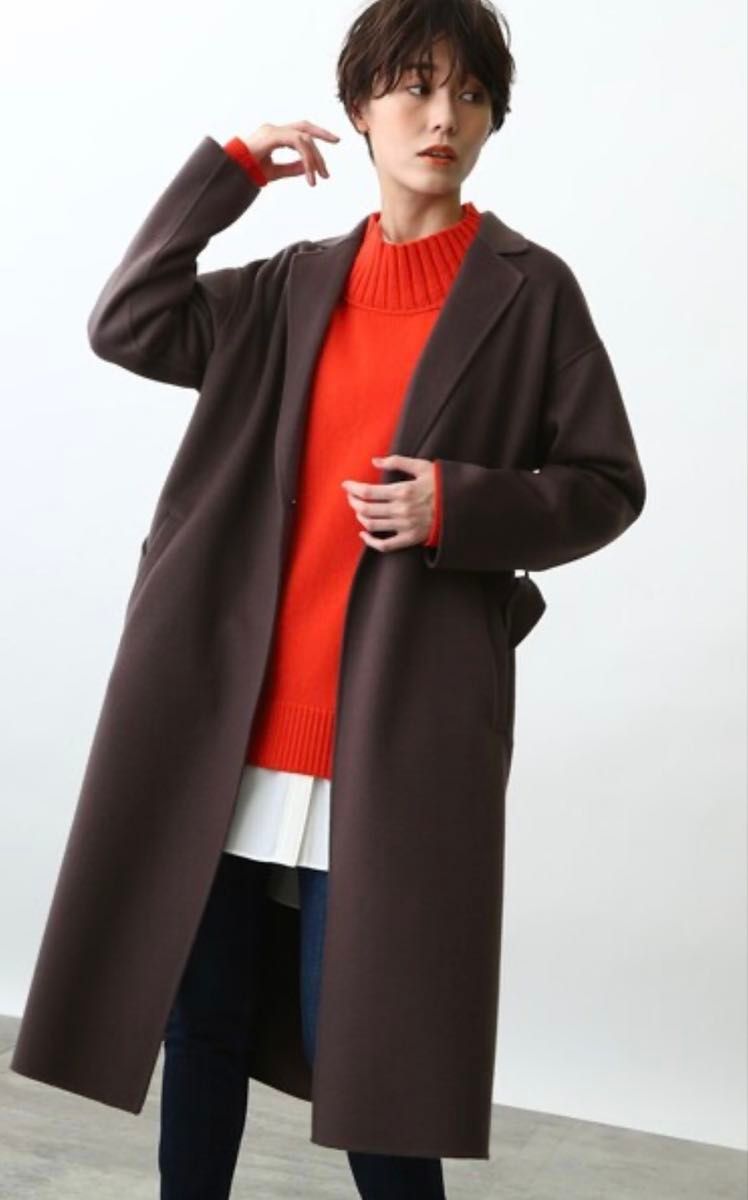 INDIVI インディヴィ ハミルトンウール リバーテーラーコート新品未