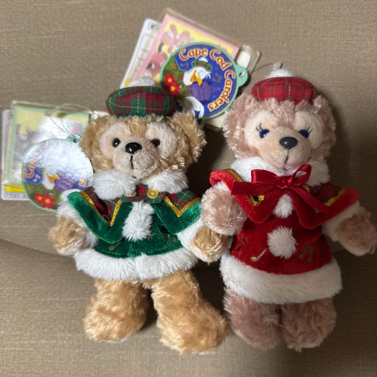 タグつき 新品 ダッフィー シェリーメイ 2012 クリスマス ぬいぐるみ