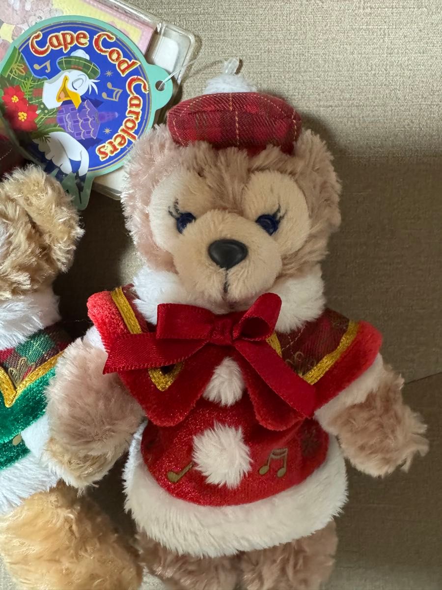 タグつき 新品 ダッフィー シェリーメイ 2012 クリスマス ぬいぐるみ