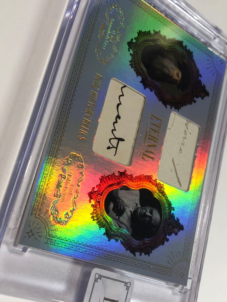 レオナルド・ダ・ヴィンチ パブロ・ピカソ 直筆サイン デュアル