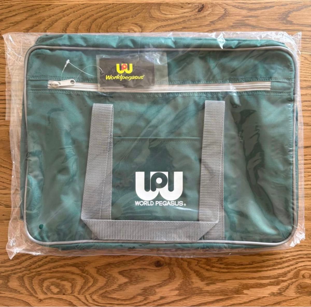 正規品 ワールドペガサス ワッぺ 旧ワッぺ スクバ 緑色 スクールバッグ