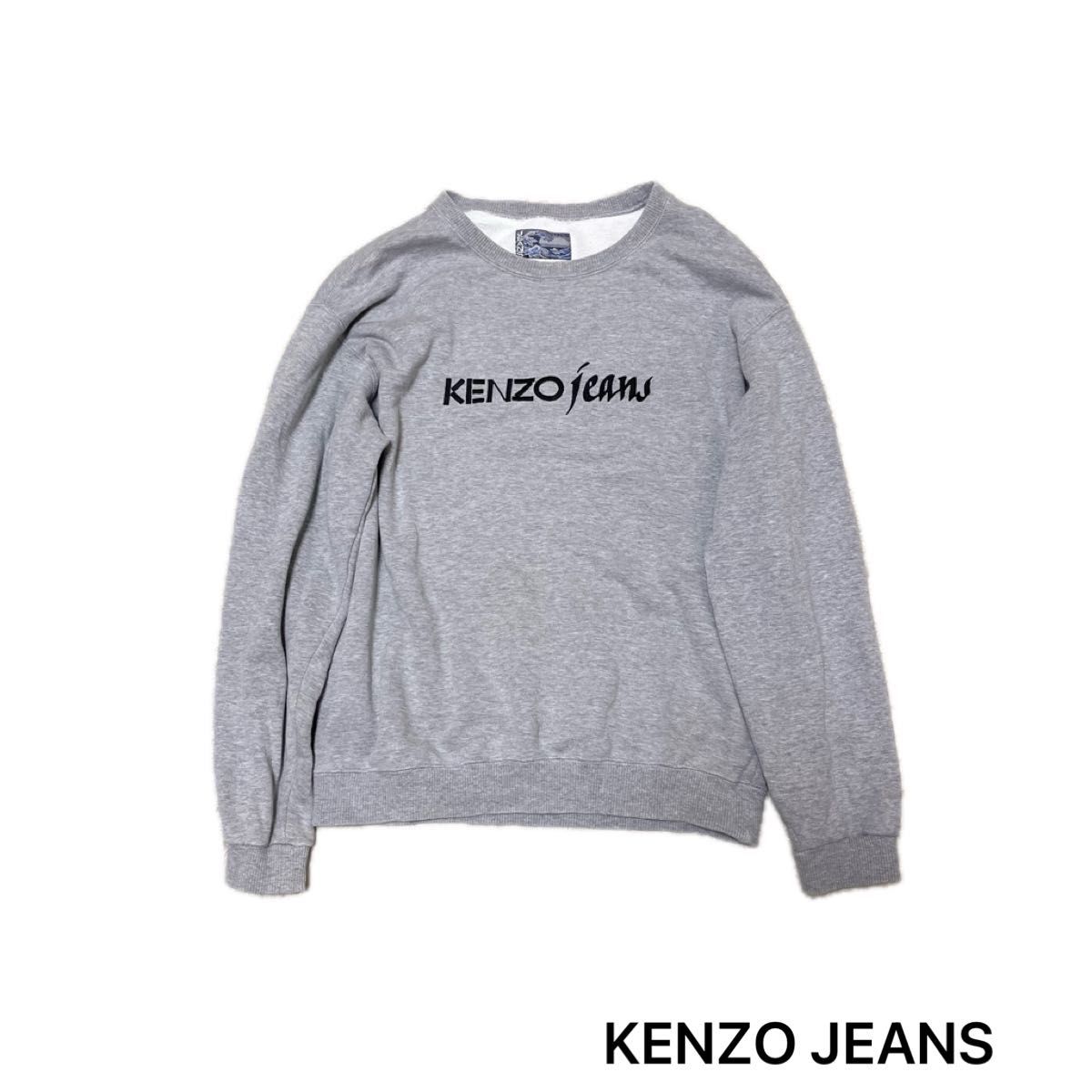 KENZO JEANS・ケンゾージーンズ 葛飾北斎タグ スウェットトレーナー