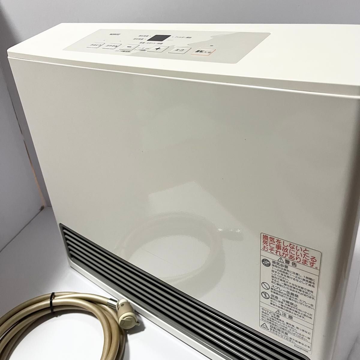 NORITZノーリツGFH-5802S-W5 ガスファンヒーターLPガス用 ホース付き