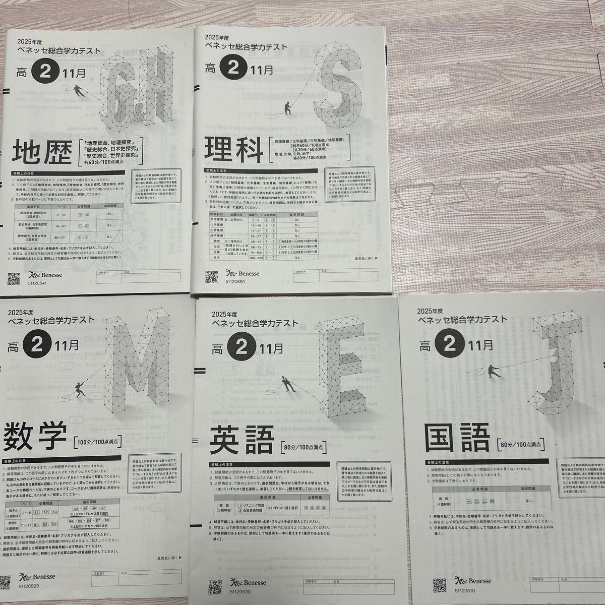 進研模試ベネッセ 2025年11月実施 高2総合学力テスト英語/数学