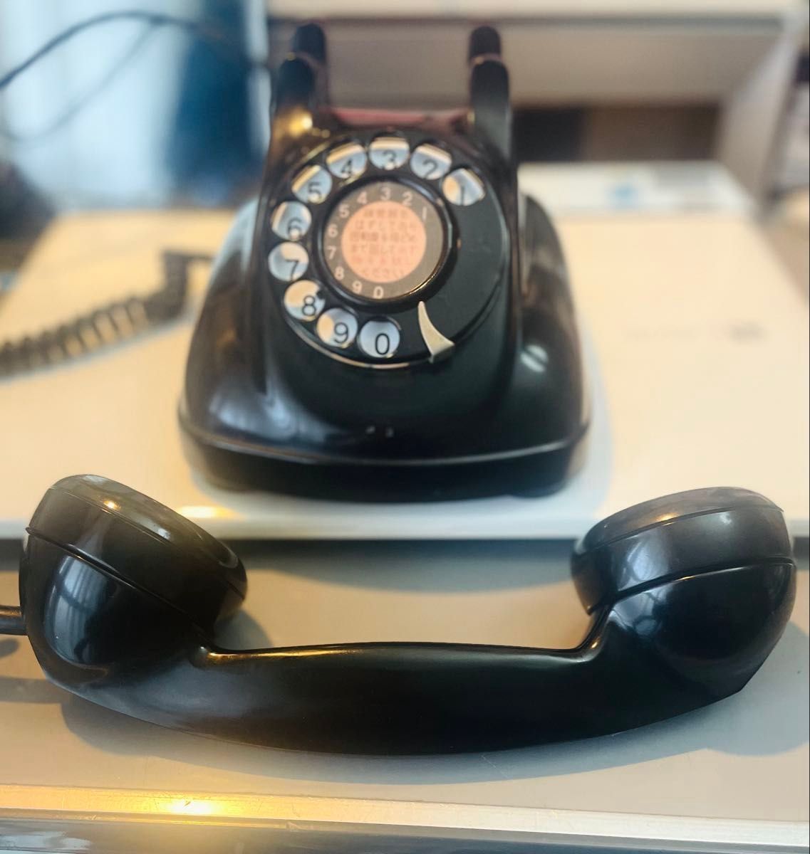 昭和レトロ 4号黒電話 ダイヤル式電話機 日本電信電話公社｜Yahoo