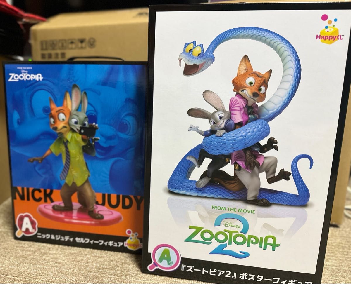 激レアズートピア2 Happyくじ A賞 ポスターフィギュア ニック&ジュディ