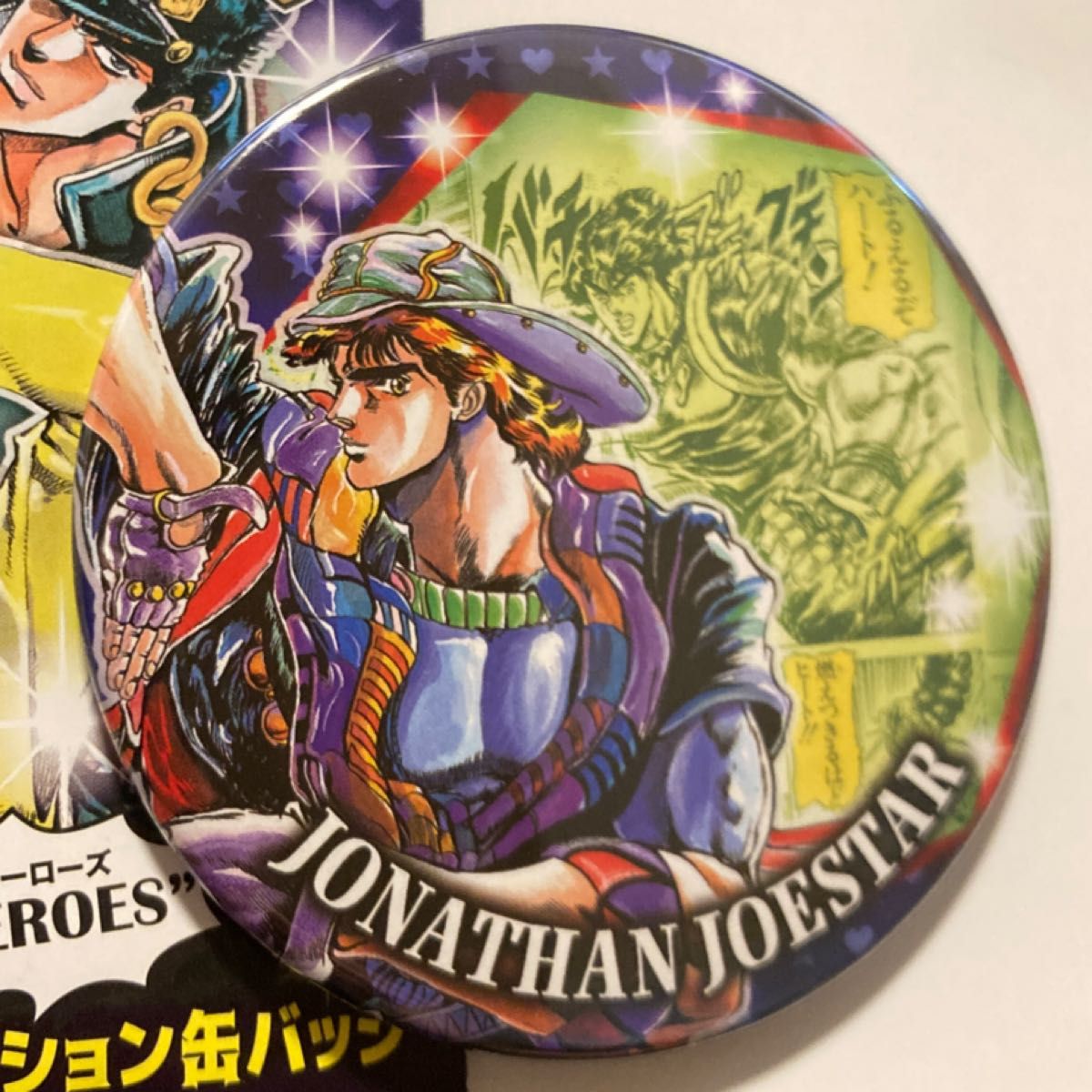 ジョジョの奇妙な冒険 ジョナサン・ジョースター 原画展 缶バッジ
