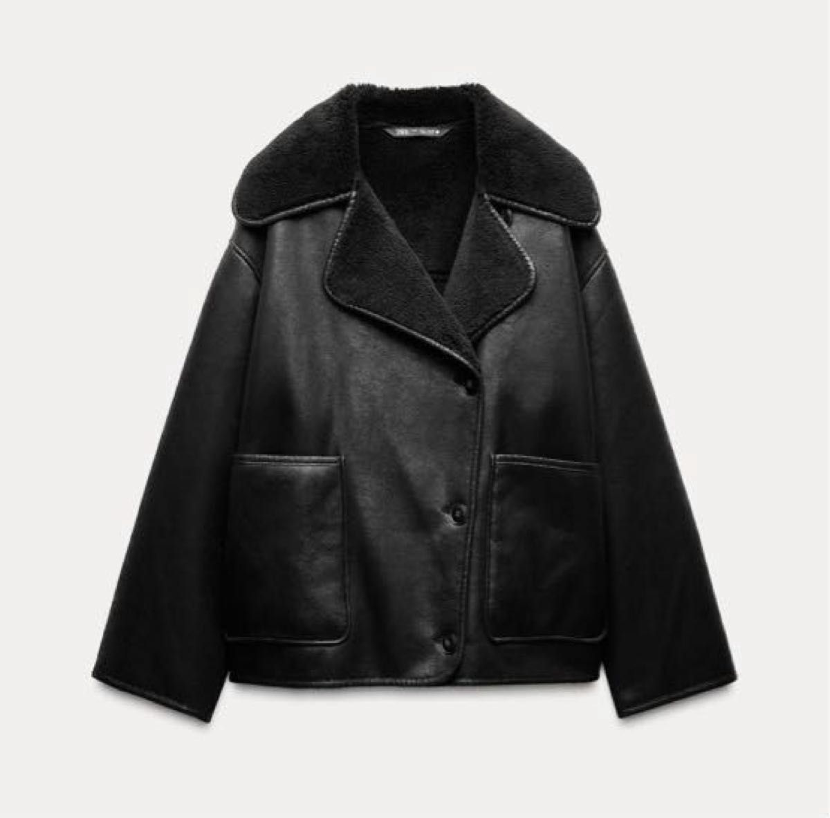 ZARA ザラ ZWコレクション リバーシブルジャケット S ムートンコート