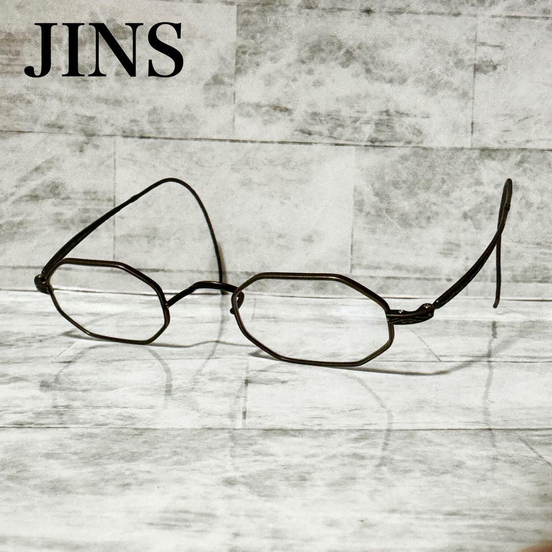 JINS CLASSIC 20's JINS×TIMEメタルフレーム オクタゴン ジンズ メガネ