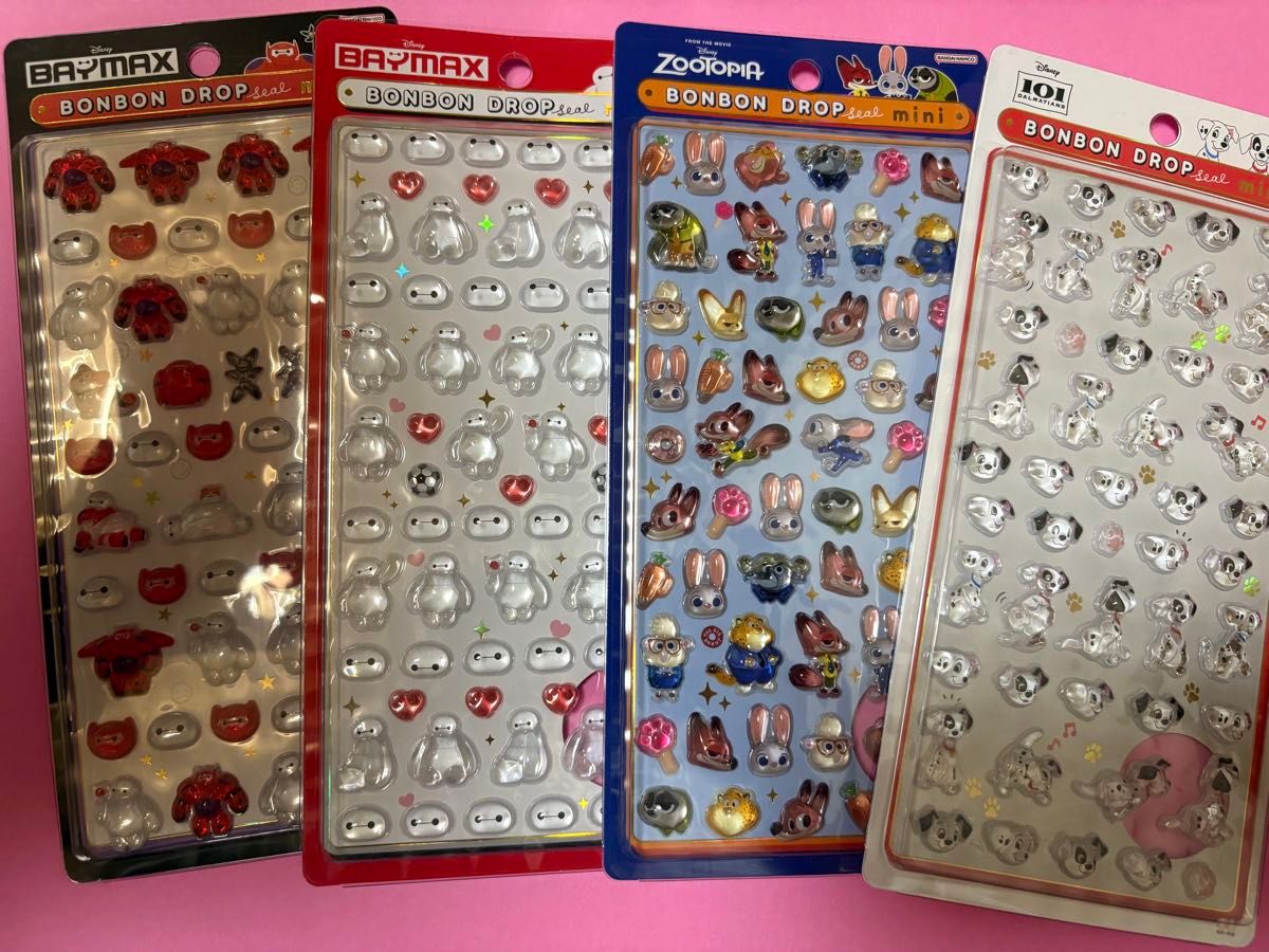 正規品 ディズニー ボンボンドロップシール ベイマックス ズートピア