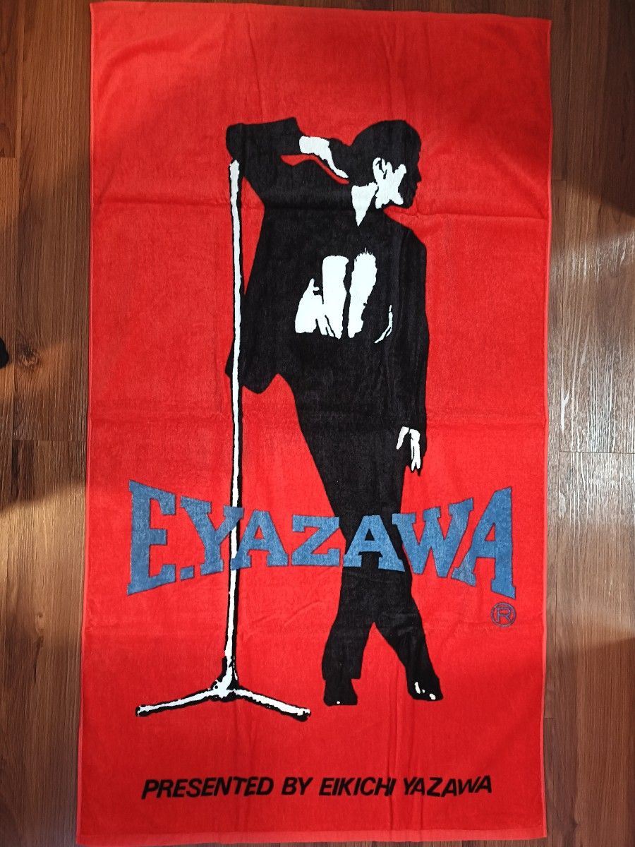 矢沢永吉 スペシャルビーチタオル SBT（New姿）レッド マイクスタンド