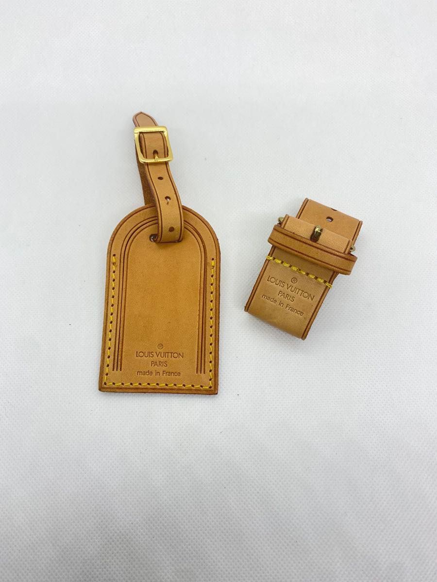 LOUIS VUITTON ルイヴィトン ネームタグ ポワニエ バッグ用 ヌメ革