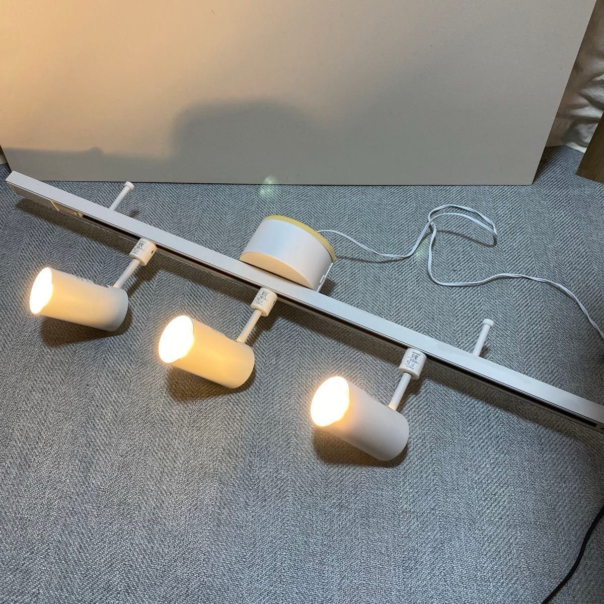 MUJI 無印良品 MUJI システムライト・スポットライト3個セット ダクト