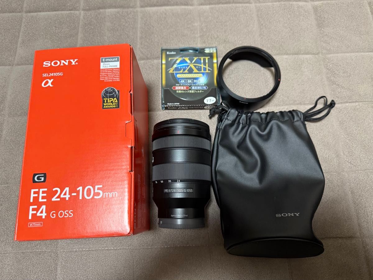 極美品 SONY ソニー FE 24-105mm F4 G OSS SEL24105G レンズフィルター
