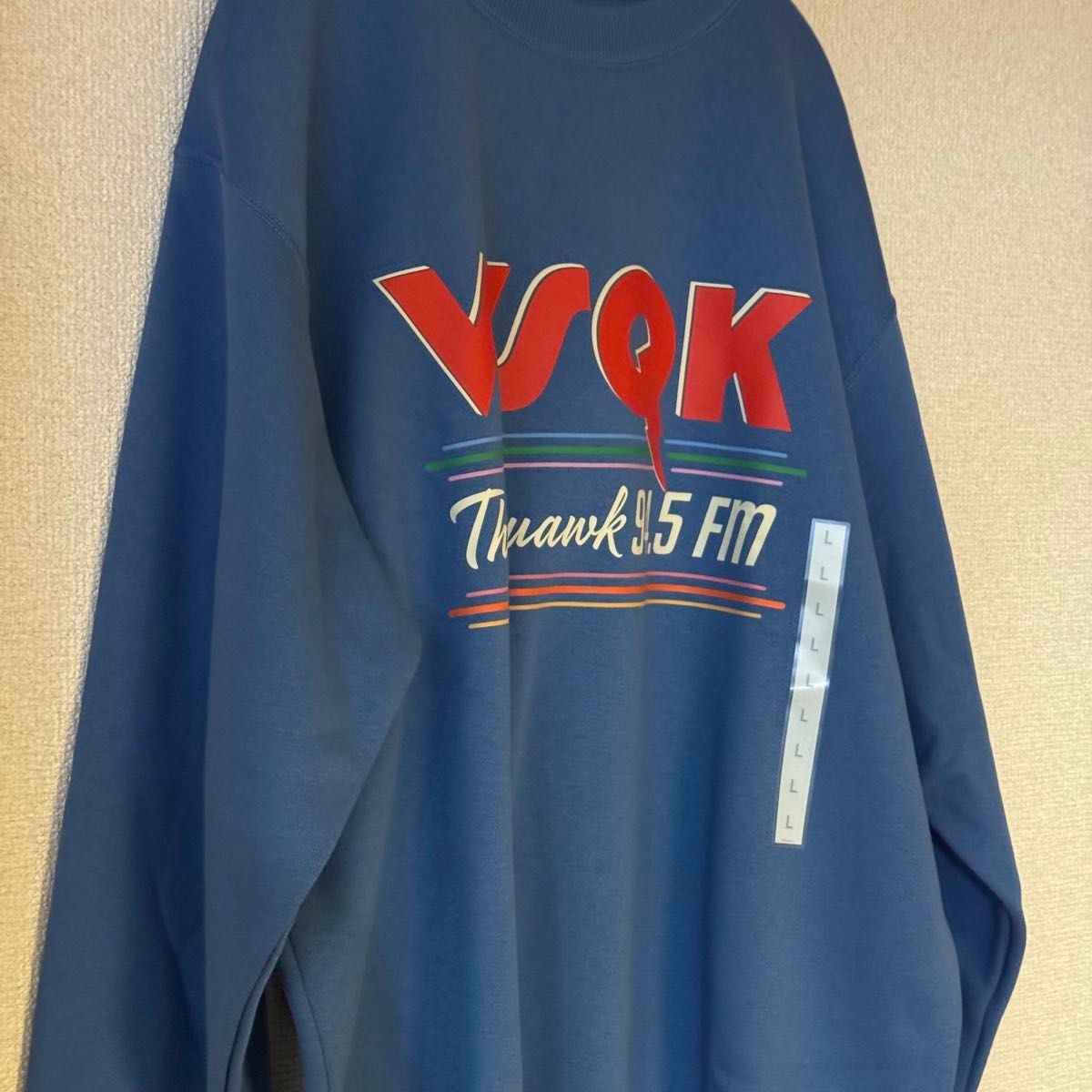 新品未使用】GU ストレンジャーシングス スウェット L BLUE WSQK