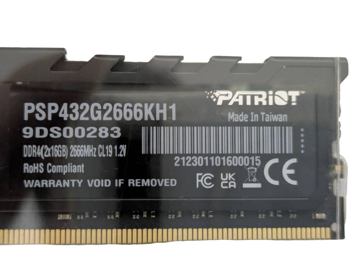 動作確認済 DDR4 32GB PATRIOT PREMIUM①/#300｜Yahoo!フリマ（旧